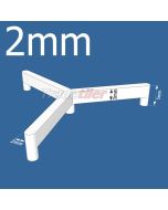 2mm Y Tile Spacers (Hexagon) - Bag 500