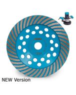 Bihui Turbo Diamond Grinding Wheel for Concrete Grinder - 180mm