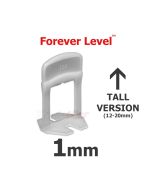 Forever Level 1mm TALL Tile Levelling Clips - bag 100