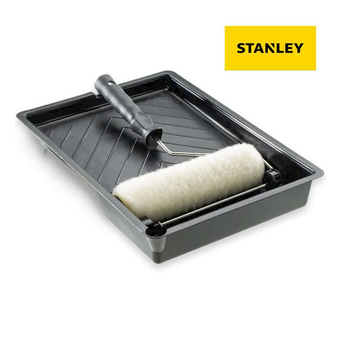 Stanley Maxfinish Mini Rad Paint Roller and Tray with Lid STRLMS00