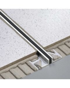 10mm Aluminium Expansion Joint - Black Infill