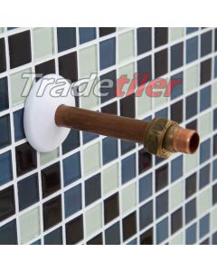 Talon 15mm Pipe Collar - White 10 Pack