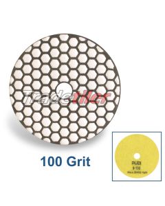 Rubi Diamond Dry Polishing Pad - 100 Grit - Yellow